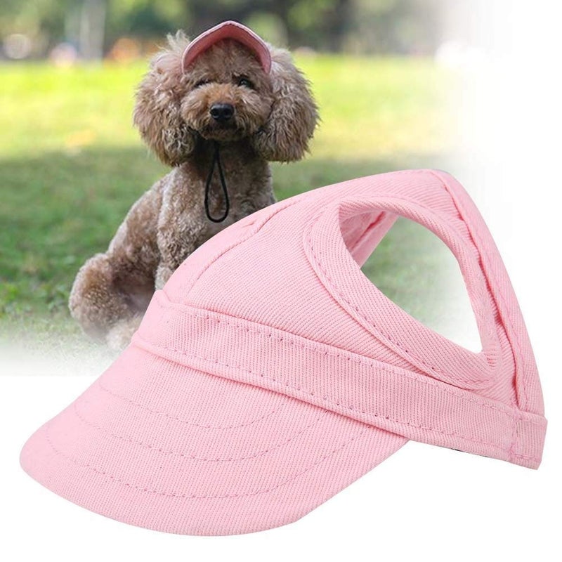 Tnfeeon Pet Baseball, Dog Cat Outdoor Sunbonnet with Ear Holes Adjustable Ste Summer Pet Parent Child Hat(L) - Image 3